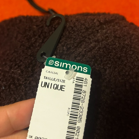 Vans Off the wall unisex brown plum fleecy baseball cap NWT - Picture 4 of 9